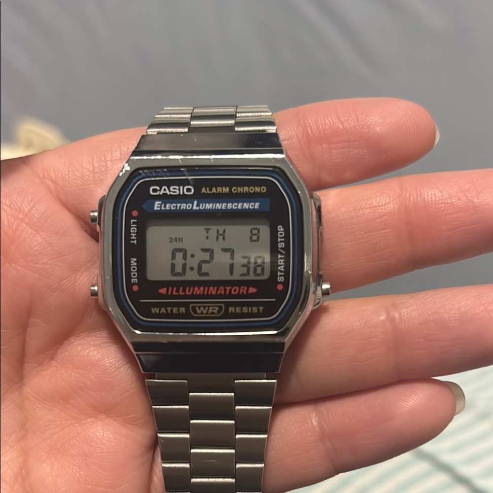 Casio silver watch